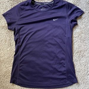 Nike Dri-Fit Short Sleeve Top (Plum Purple)